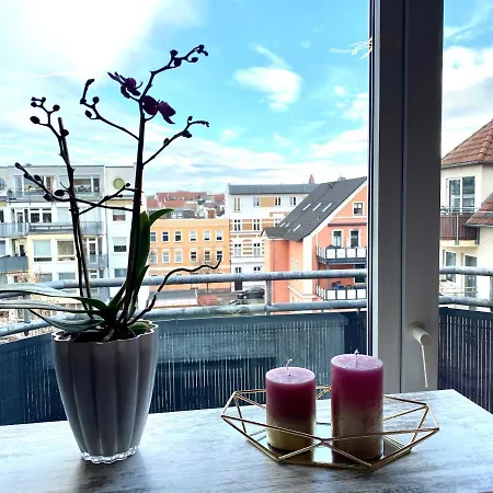 Cottbus-Apartments - Red Apartment I Privat I Wifi I Kueche I Balkon Extérieur photo